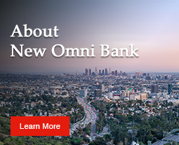 The skyline of Los Angeles County, head to New Omni Bank